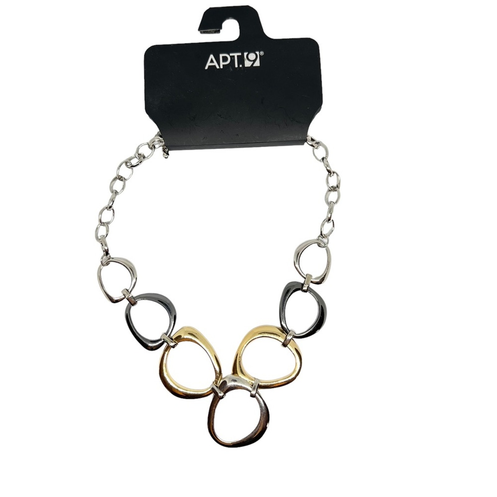 Apt 9 Mixed Metal Geometric Necklace Nwt